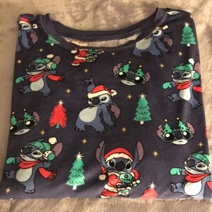 LILO AND STITCH top Christmas Disney soft